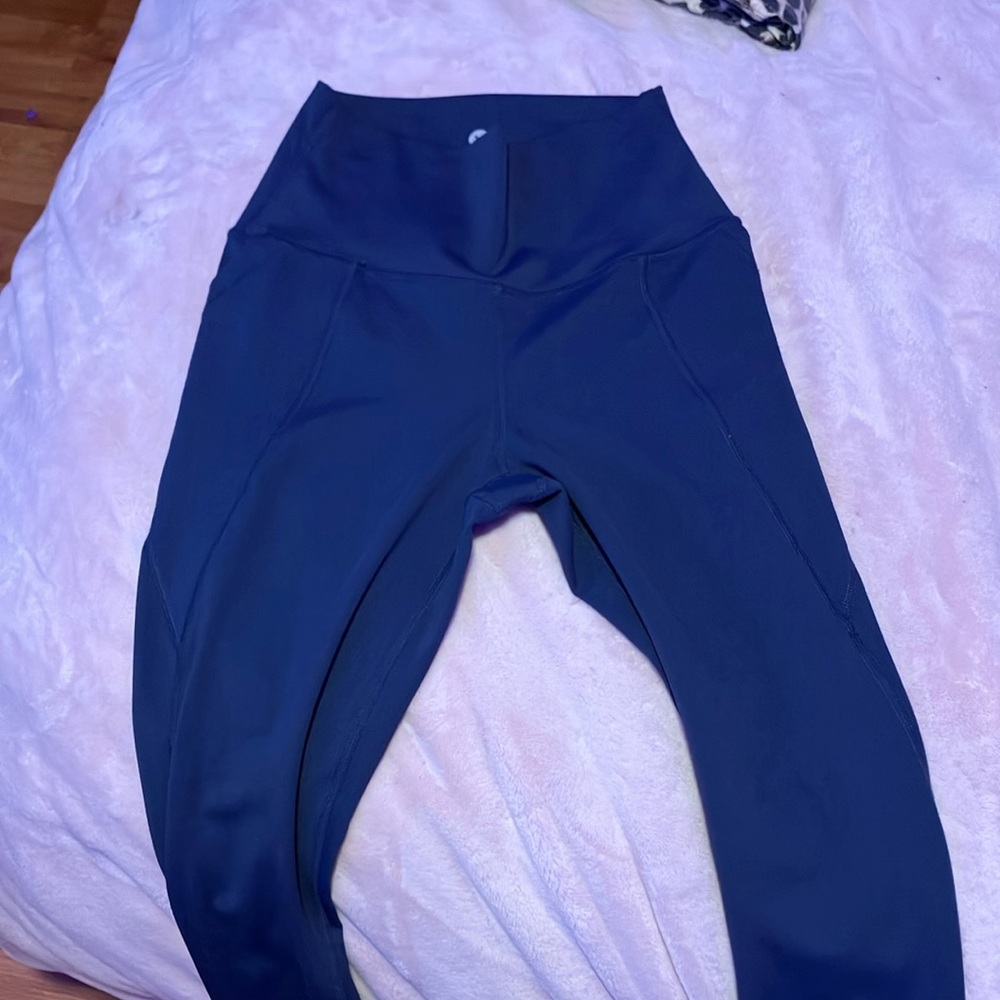 Velocity Blue Leggings Soft Flexible Fit
